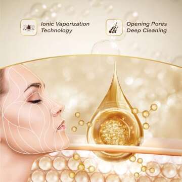 Professional 6-in-1 Facial Steamer, Loythrost Hot & Cool Aromatherapy Nano Ionic Face Steamer,Facial Kits for Women Skin Care at Home - Humidifier - Unclogs Pores - Blackheads