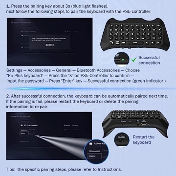 MoKo PS5 Gaming Keyboard with Backlight and Speaker