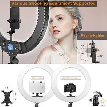 Pixel 19” Bi-Color Ring Light for YouTube and Self Portraits