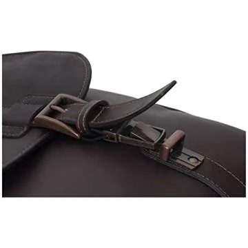 Kenneth Cole Leather Business Laptop Portfolio Messenger Bag