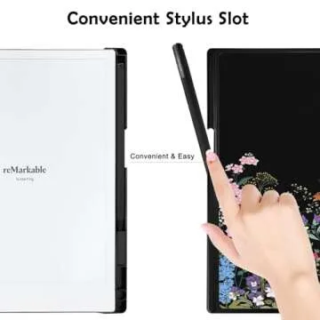 Aippdo Case for Remarkable 2 Paper Tablet 10.3" 2020 Released,Lightweight and Hard Back Shell Protective Book Folio Cover with Built-in Pen Holder,Comes with Remarkable 2 Pen Tips.