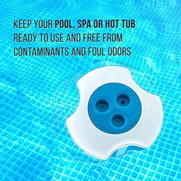 U.S. Pool Supply Floating Chlorine Dispenser with Thermometer