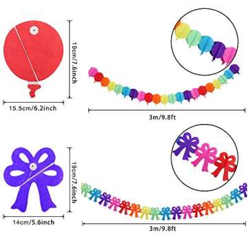 ZJHAI Rainbow Birthday Decorations for All Ages