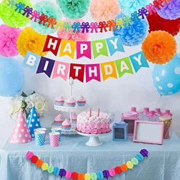 ZJHAI Rainbow Birthday Decorations for All Ages