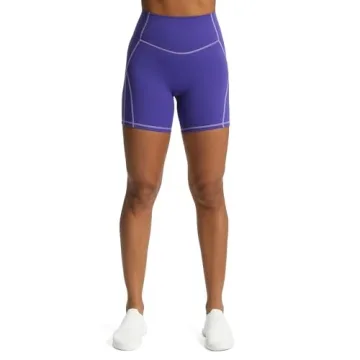 Aoxjox High-Waisted Biker Shorts for Women with Tummy Control