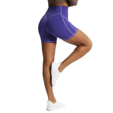 Aoxjox High-Waisted Biker Shorts for Women with Tummy Control