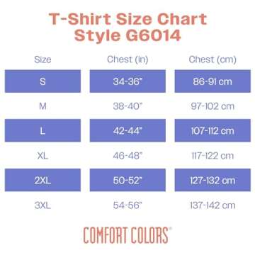 Comfort Colors Adult Long Sleeve Tee, Style G6014, Blue Jean, Large