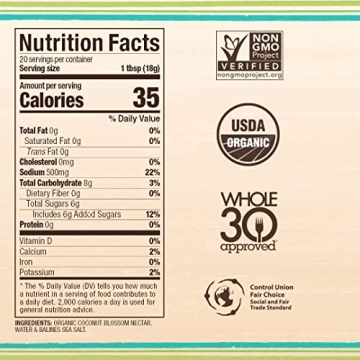 Big Tree Farms Coco Aminos - Soy Sauce Alternative, Gluten-Free