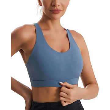 RUNNING GIRL Sports Bra with Criss-Cross Back Design
