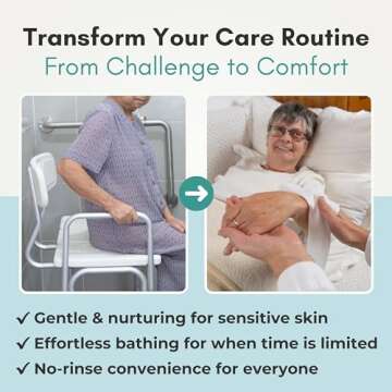 Nurture XL Ultra Thick Body Wipes for Adults w/Aloe | 120 Extra Large Disposable Cloth Wet Cleansing No Rinse Bathing Washcloths, Waterless Shower | Bath Wipe for Women, Men & Elderly