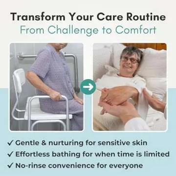 Nurture XL Ultra Thick Body Wipes for Adults w/Aloe | 120 Extra Large Disposable Cloth Wet Cleansing No Rinse Bathing Washcloths, Waterless Shower | Bath Wipe for Women, Men & Elderly