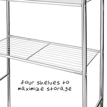 Space Saver Shelf - Honey-Can-Do 4-Tier Storage Unit
