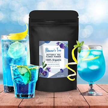 KHWAN'S TEA Butterfly Pea Flower Powder - Culinary Blue Matcha