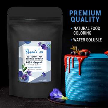 KHWAN'S TEA Butterfly Pea Flower Powder - Culinary Blue Matcha