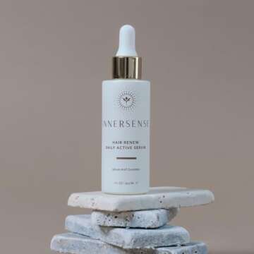 Innersense Organic Beauty - Natural Hair Renew Daily Active Serum | Clean Scalp Care For Optimal Hair Growth (1 fl oz | 29.5 ml)