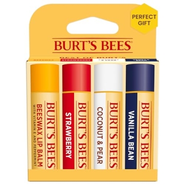 Burt's Bees Lip Balm Stocking Stuffers with Fruit Extracts - 4-Pack
