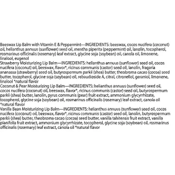 Burt's Bees Moisturizing Lip Balm 4-Pack for All Ages