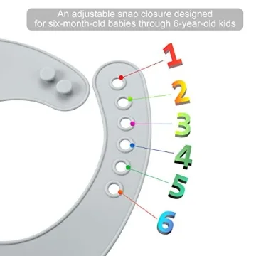 Cute Lightweight Silicone Baby Bibs for Easy Cleanup