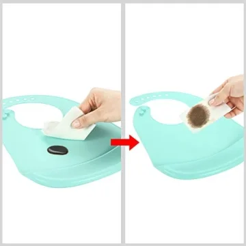 Cute Lightweight Silicone Baby Bibs for Easy Cleanup