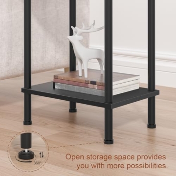 Versatile YUFAM End Table for Small Spaces with Easy Assembly