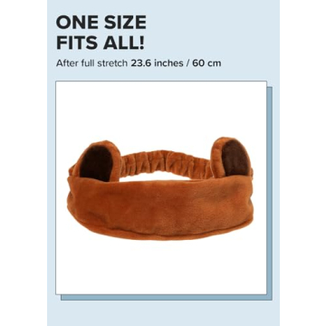 I DEW CARE Cat Ears Headband for Makeup & Self-Care