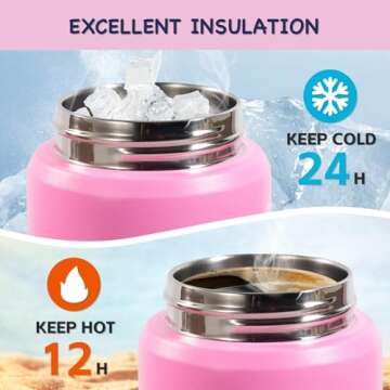 Kerilyn Kids Stainless Steel Water Bottle - Leak Proof