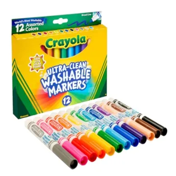 Crayola Broad Line Washable Markers for Kids - 12ct