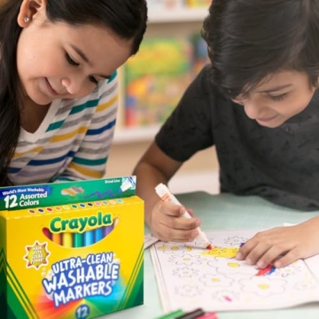 Crayola Broad Line Washable Markers for Kids - 12ct