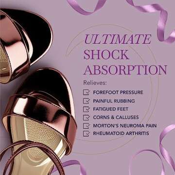 Ballotte Metatarsal Pads for Women - Gel Foot Cushions for High Heels