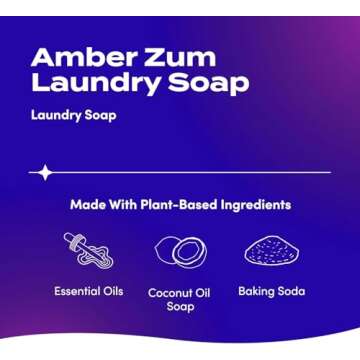 Indigo Wild Zum Clean Laundry Soap - Plant-Based Liquid Laundry Soap - Contains Baking Soda, Essenti...