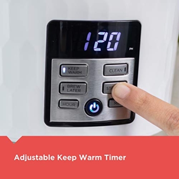 BLACK+DECKER Honeycomb 12-Cup Programmable Coffeemaker White