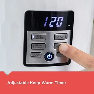 BLACK+DECKER Honeycomb 12-Cup Programmable Coffeemaker White