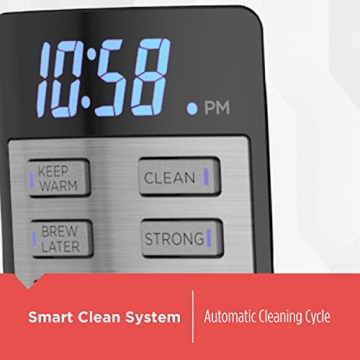 BLACK+DECKER Honeycomb 12-Cup Programmable Coffeemaker White