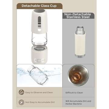 KNOIER Baby Travel Essentials Portable Bottle Warmer,Bottle Warmer On The Go, 13500mAh Battery Bottle Warmer for Breastmilk, Baby Travel Essentials for Flying, Baby Must Haves 2024.