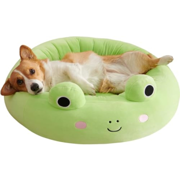 Cozy Squishmallows 24-Inch Wendy Frog Pet Bed