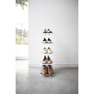 Yamazaki Compact Metal Shoe Rack for Stylish Space Saving