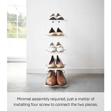 Yamazaki Compact Metal Shoe Rack for Stylish Space Saving
