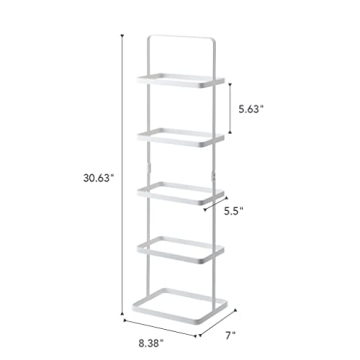 Yamazaki Compact Metal Shoe Rack for Stylish Space Saving