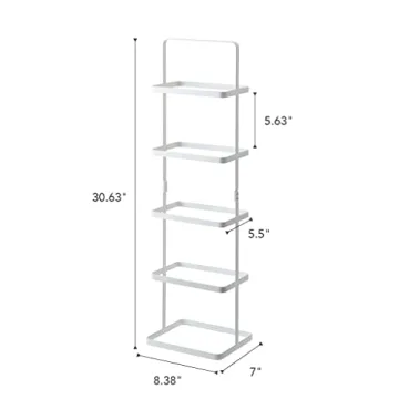 Yamazaki Compact Metal Shoe Rack for Stylish Space Saving