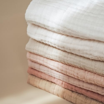 Konssy Baby Muslin Washcloths - Soft Cotton Essentials for Babies