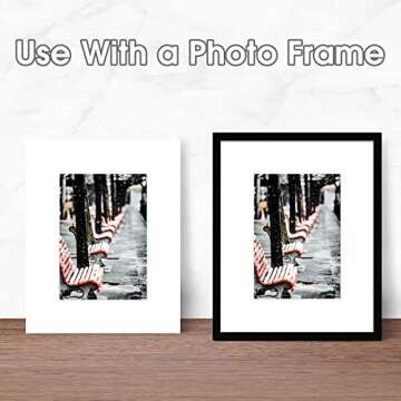 50 Pack 8x10 White Picture Mats for 5x7 Photos