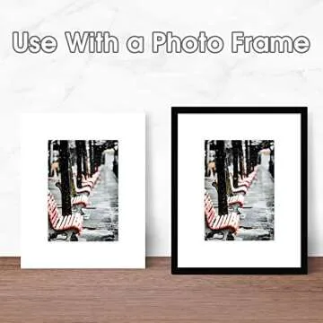 50 Pack 8x10 White Picture Mats for 5x7 Photos