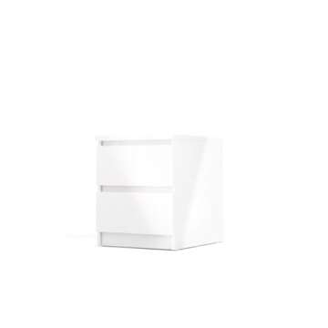 Home Square 2 Piece Furniture Set with 2 Drawer Wood Nightstand and 6 Drawer Wood Double Bedroom Dre...