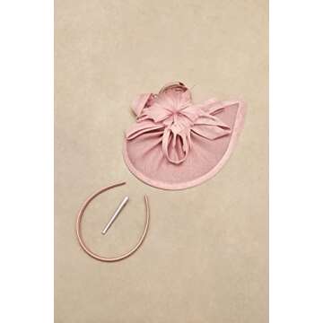 BABEYOND Tea Party Fascinator Hat for Women Kentucky Headwear Derby Pillbox Church Hat for Cocktail Wedding