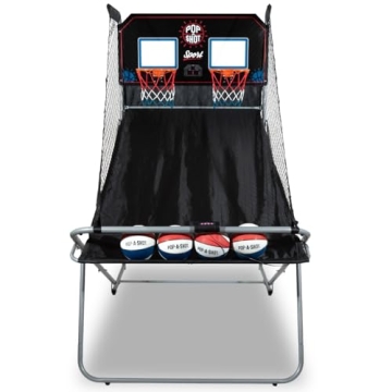 Pop-A-Shot Official Dual Shot Sport Arcade Basketball Game (Black and Blue)