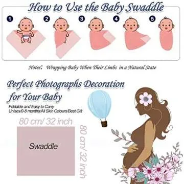 SUFEINI Maternity Robes with Matching Swaddle Set for Moms