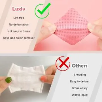 1080 + 3 Pcs Lint Free Nail Wipes Kit, Disposable Nail Polish Remover Pads Non-Woven Nails Eyelash Extensions Wipes, Nail Polish Remover Wipes with 200 ML Bottle, 2 Pcs Cuticle Pusher (Pink)