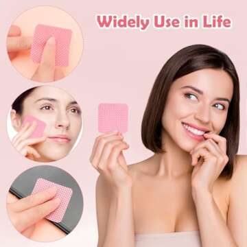 1080 + 3 Pcs Lint Free Nail Wipes Kit, Disposable Nail Polish Remover Pads Non-Woven Nails Eyelash Extensions Wipes, Nail Polish Remover Wipes with 200 ML Bottle, 2 Pcs Cuticle Pusher (Pink)