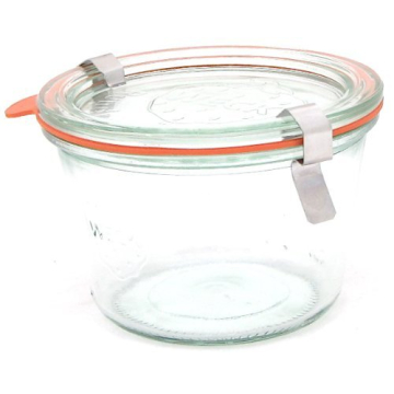 Weck 741 Glass Storage Jars - 0.25 Liter Mold Jars