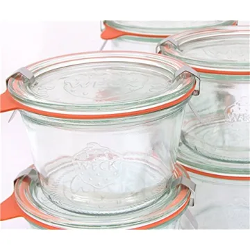 Weck 741 Glass Storage Jars - 0.25 Liter Mold Jars